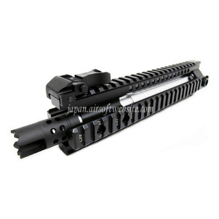 E&C CNCアルミ MK110 RASフロントセットハンドガードレールシステム 9.5インチアウターバレル付き M4 M16 M4A1シリーズ AEGライフル用 ブラック