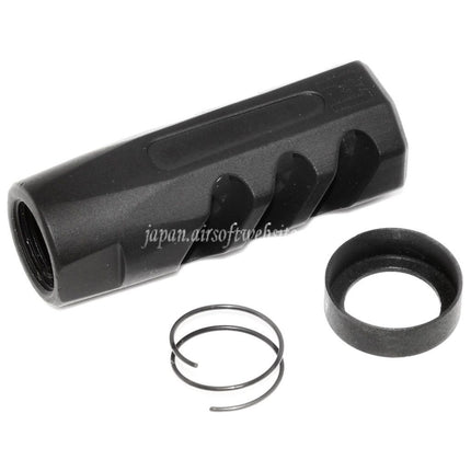 APS EMGライセンス取得 F1 FIREARMS CMB フラットフェイス マズルブレーキ フラッシュハイダー -14mm 逆ネジ 反時計回りバレル ライフル エアソフト