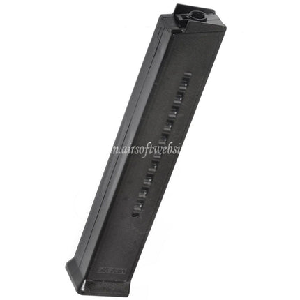 Airsoft Website 110発ミッドキャップマガジン H&K Umarex UMP AEGエアソフトガンに適合  ブラック