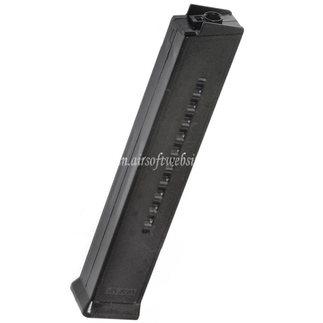 Airsoft Website 110発ミッドキャップマガジン H&K Umarex UMP AEGエアソフトガンに適合  ブラック