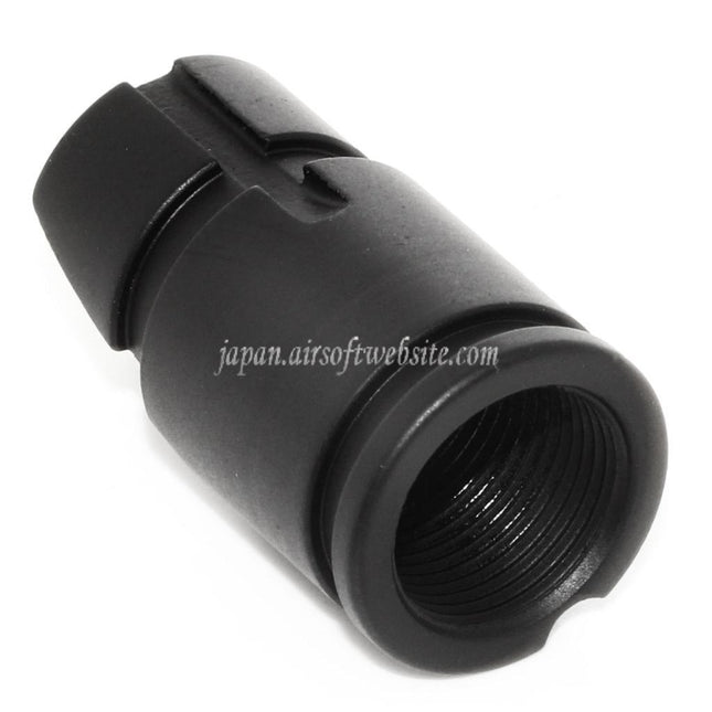CYMA AKM スラントメタルフラッシュハイダー -14mm 逆ネジ式バレルライフル用 ブラック