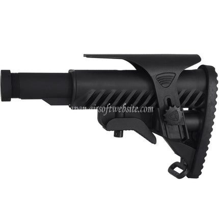 APS M4A64 シャークスタイルストック チークピース付き M4/M16 シリーズ AEG ライフル用 ブラック