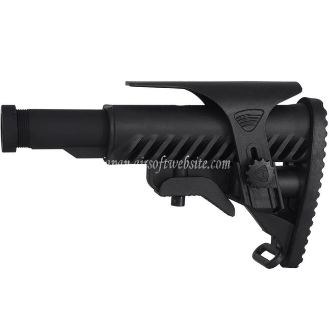 APS M4A64 シャークスタイルストック チークピース付き M4/M16 シリーズ AEG ライフル用 ブラック