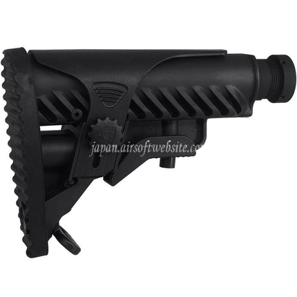 APS M4A64 シャークスタイルストック チークピース付き M4/M16 シリーズ AEG ライフル用 ブラック