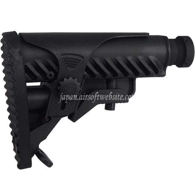 APS M4A64 シャークスタイルストック チークピース付き M4/M16 シリーズ AEG ライフル用 ブラック