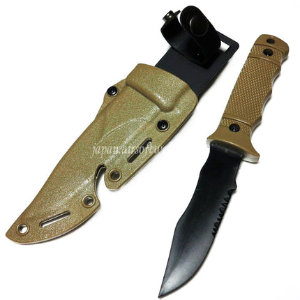 CYMA プラスチック製 M37 シールパップナイフ（ノンシャープ ソフトラバー フェイクナイフ）シース付き