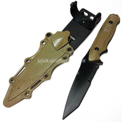 CYMA プラスチック製 141 Nimravus タントーナイフ（ノンシャープ ソフトラバー フェイクナイフ）シース付き
