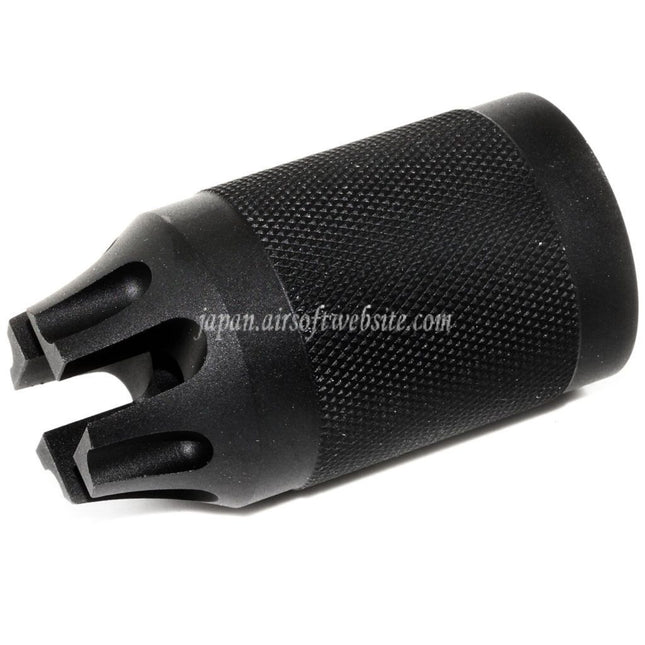 Airsoft Website Diabloタイプ メタルフラッシュハイダー -14mm逆ネジバレルライフル用 ブラック