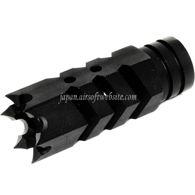 Airsoft Website 64mmスパイク付きブリーチャーフラッシュハイダー -14mm逆ネジバレルライフル用 エアソフトガン