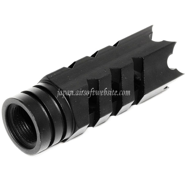 Airsoft Website 64mmスパイク付きブリーチャーフラッシュハイダー -14mm逆ネジバレルライフル用 エアソフトガン