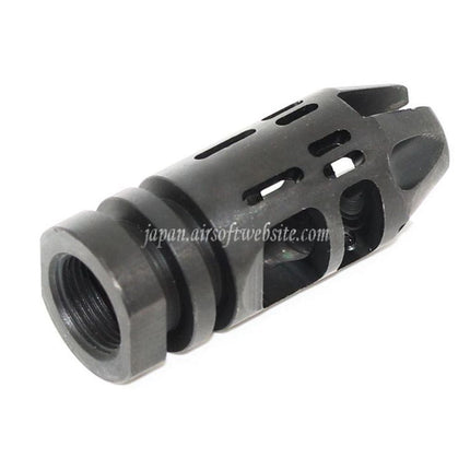 5KU EPSILON 556タイプ メタルフラッシュハイダー -14mm CCW 反時計回りネジバレル ライフル エアソフトガン ブラック