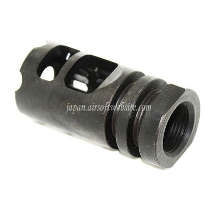 5KU Gamma 556タイプ メタルフラッシュハイダー -14mm CCW 反時計回りネジバレル ライフル エアソフトガン ブラック