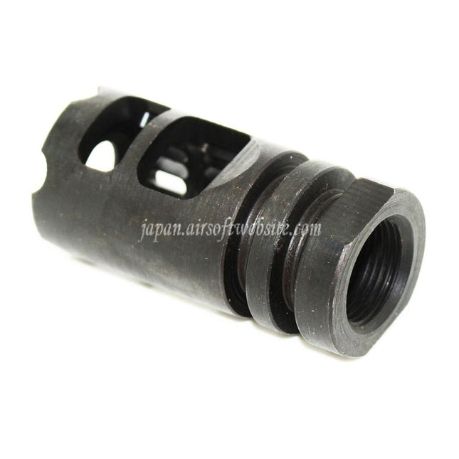 5KU Gamma 556タイプ メタルフラッシュハイダー -14mm CCW 反時計回りネジバレル ライフル エアソフトガン ブラック