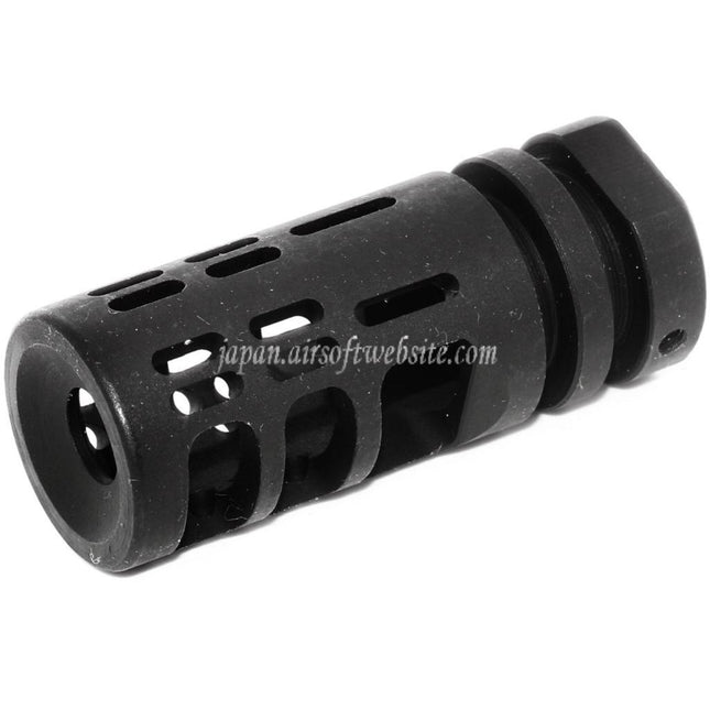 5KU Gamma 762タイプ メタルフラッシュハイダー -14mm CCW 反時計回りネジバレル ライフル エアソフトガン ブラック