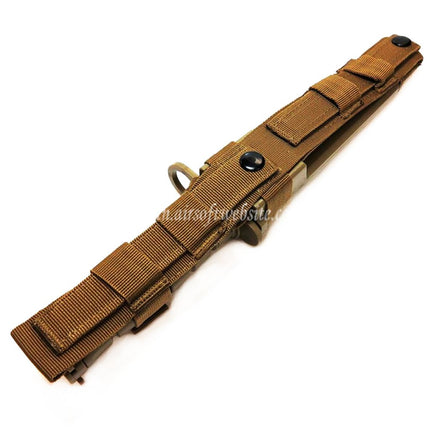 CYMA プラスチック製 M10 OKC-3S バヨネットナイフ（ノンシャープ ソフトラバー フェイクナイフ）シース付き