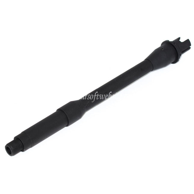 5KU 260mm 10.25インチ アルミアウターバレル - 14mm CCW 反時計回りネジ M4 M16シリーズ AEGライフルに適合 エアソフト ブラック