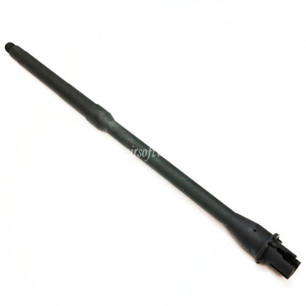 5KU 405mm 16インチ アルミアウターバレル ミッドレングス -14mm CCW 反時計回り スレッド M4 M16シリーズ AEGライフルに適合 エアソフト ブラック