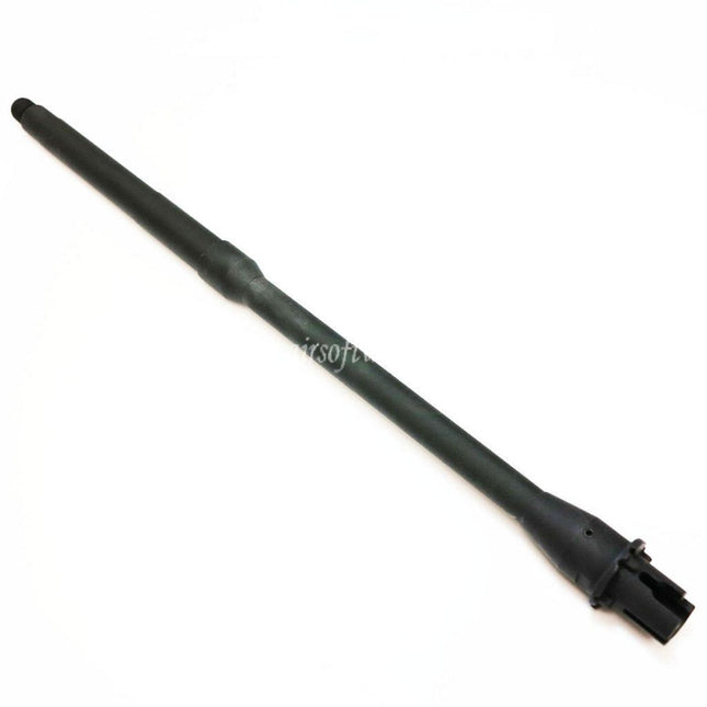 5KU 405mm 16インチ アルミアウターバレル ミッドレングス -14mm CCW 反時計回り スレッド M4 M16シリーズ AEGライフルに適合 エアソフト ブラック