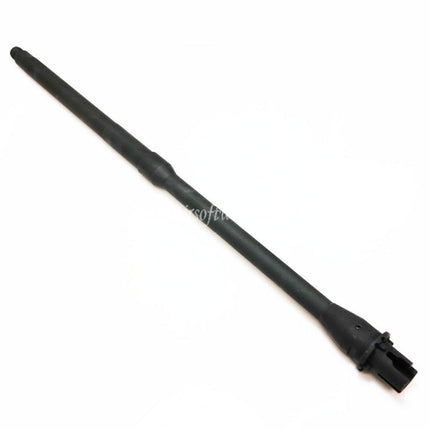 5KU 460mm 18インチ アルミアウターバレル ミドル長さ -14mm CCW 反時計回りネジ M4 M16シリーズ AEGライフル用 エアソフト ブラック