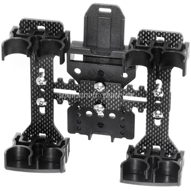 APS 2連装クアッドロードショットシェルキャディシステム ベルトループ付き CAM870ショットガンシェル対応 ブラック