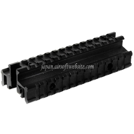 Airsoft Website タクティカルトライレールマウントベース 20mmレールシステムライフル用 ブラック