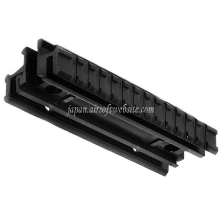 Airsoft Website タクティカルトライレールマウントベース 20mmレールシステムライフル用 ブラック