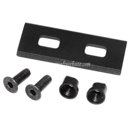 Airsoft Website オフセット20mmレールマウント&1インチ/25mmフラッシュライトマウント ブラック