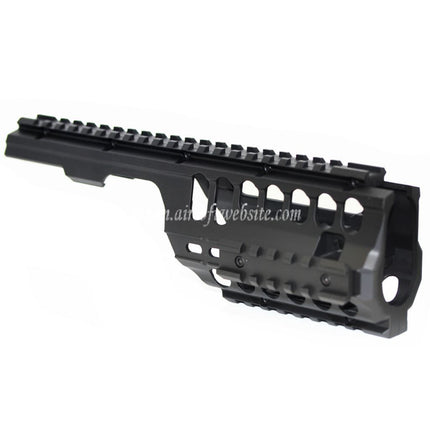 Airsoft Website 軽量250mmハンドガードレールシステム（東京マルイMP5K/MP5K PDWライフル対応） ブラック