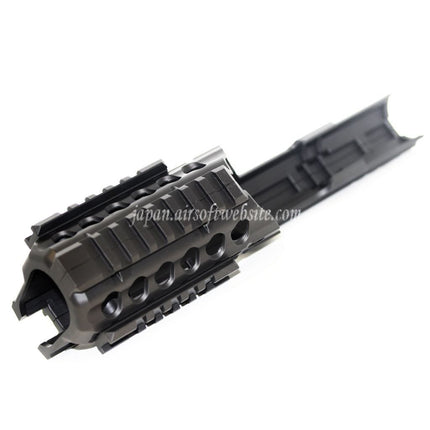 Airsoft Website 軽量250mmハンドガードレールシステム（東京マルイMP5K/MP5K PDWライフル対応） ブラック