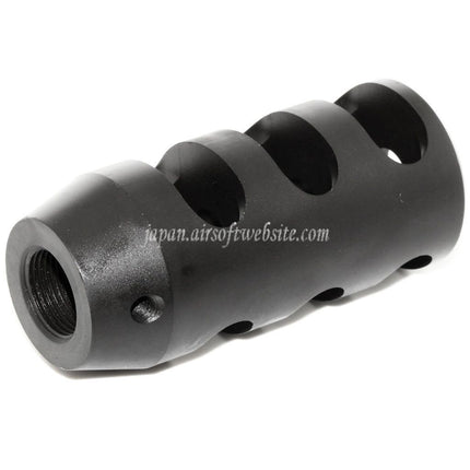 KING ARMS 68mm M700 タクティカルラウンドフラッシュハイダー -14mm CCW 反時計回りネジ式バレルライフル用エアガン ブラック
