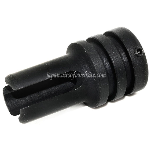 Airsoft Website 44mm AR15 601スタイル フラッシュハイダー -14mm CCW 反時計回りネジバレル ライフル銃用 ブラック