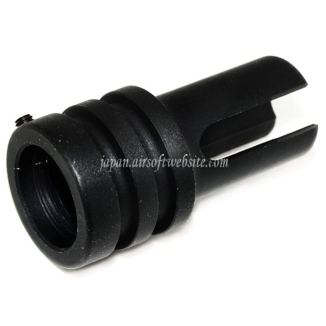 Airsoft Website 44mm AR15 601スタイル フラッシュハイダー -14mm CCW 反時計回りネジバレル ライフル銃用 ブラック