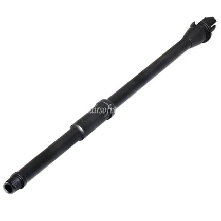 5KU 420mm 16インチ アルミ ミドルレングス アウターバレル -14mm CCW 反時計回りネジ M4/M16シリーズ AEGライフル エアガン ブラック