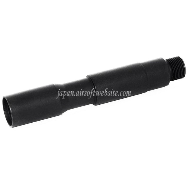 Airsoft Website 4インチ/4.5インチ 100mm/115mm アルミCQBアウターバレルエクステンションチューブ -14mm CCW 反時計回りネジ AEG GBB ライフル ブラック