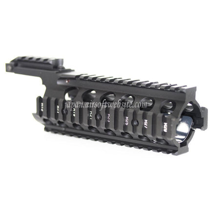 Airsoft Website 210mm CNCアルミ製 RAS キーモッドハンドガードレールシステム 東京マルイ WA M4 M16シリーズライフル用 ブラック