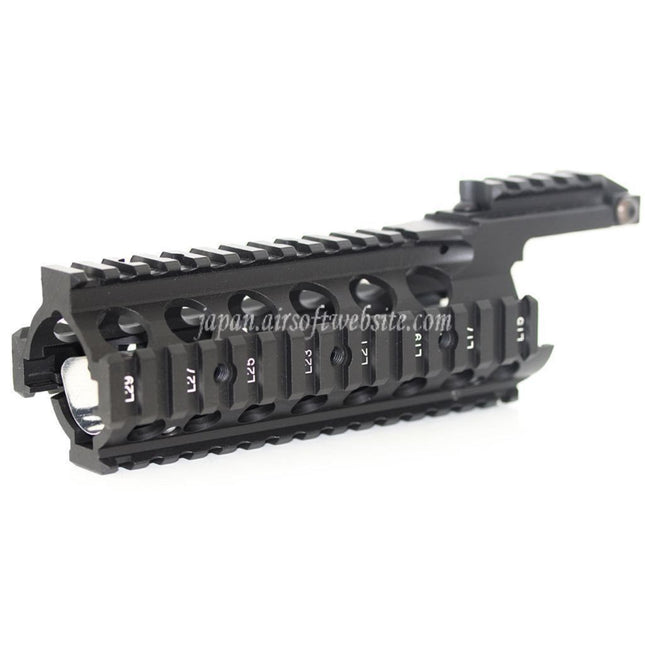 Airsoft Website 210mm CNCアルミ製 RAS キーモッドハンドガードレールシステム 東京マルイ WA M4 M16シリーズライフル用 ブラック