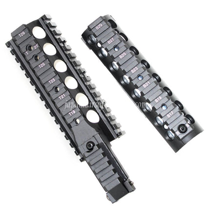 Airsoft Website 210mm CNCアルミ製 RAS キーモッドハンドガードレールシステム 東京マルイ WA M4 M16シリーズライフル用 ブラック