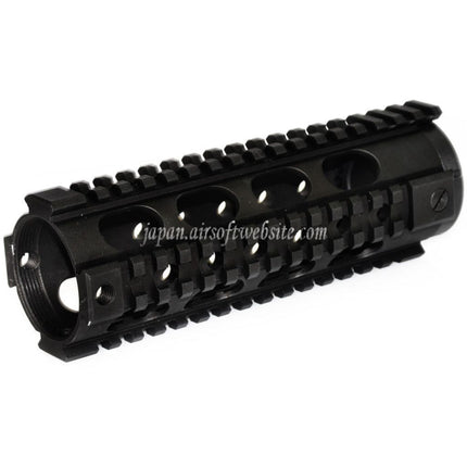 5KU 183mm ファイティングキャットカービンレングス フリーフロートハンドガード 4サイドレールシステム M4 M16シリーズ AEG GBBライフル対応 エアソフト ブラック