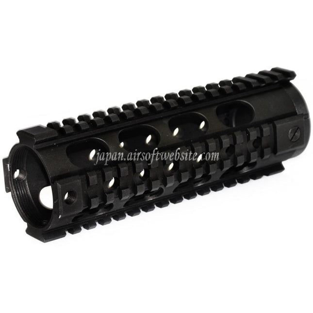 5KU 183mm ファイティングキャットカービンレングス フリーフロートハンドガード 4サイドレールシステム M4 M16シリーズ AEG GBBライフル対応 エアソフト ブラック
