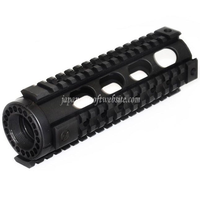 5KU 183mm ファイティングキャットカービンレングス フリーフロートハンドガード 4サイドレールシステム M4 M16シリーズ AEG GBBライフル対応 エアソフト ブラック