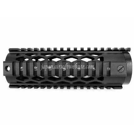 5KU ダイヤモンドシリーズ カービン RAS ハンドガードレールシステム M4 M16シリーズ AEG GBB ライフル対応 ブラック
