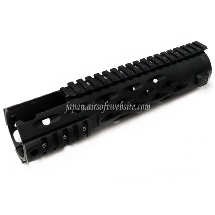 5KU 236mm TJ コンペティションシリーズ ハンドガードレールシステム (カービンカットアウト) 東京マルイ M4 M16 AEGライフルに適合 エアソフトガン ブラック