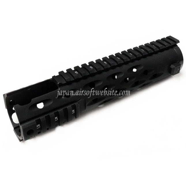 5KU 236mm TJ コンペティションシリーズ ハンドガードレールシステム (カービンカットアウト) 東京マルイ M4 M16 AEGライフルに適合 エアソフトガン ブラック