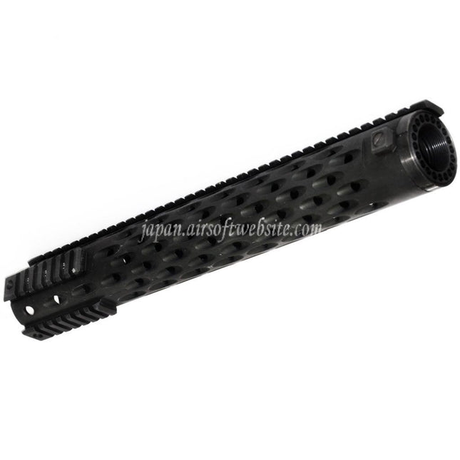 5KU 380mm TJ コンペティションスタイル フリーフロートハンドガード 4サイドレールシステム M4 M16シリーズ AEG GBBライフル対応 エアソフト ブラック