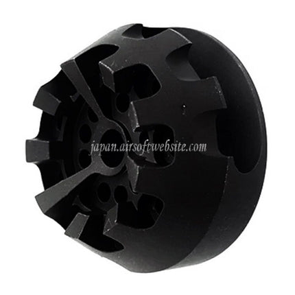 5KU アルミ製 クッキーカッター コンプ・フラッシュハイダー タイプ2（-14mm CCW 反時計回りネジ式バレルライフル対応） エアソフト ブラック
