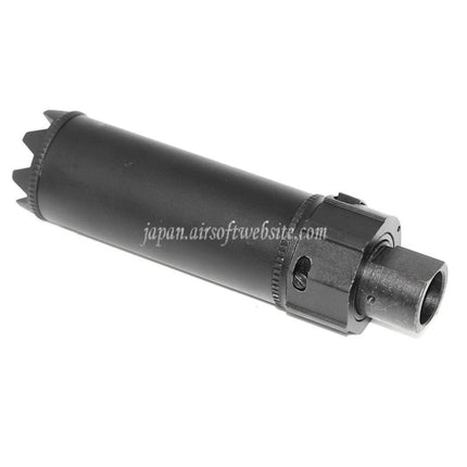 5KU Socom ミニモンスターQDサプレッサーサイレンサー（フラッシュハイダー付き） -14mm対応CCW 反時計回りネジバレルライフル エアソフト ブラック