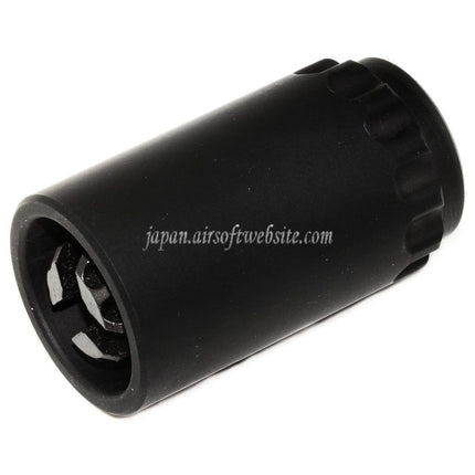 5KU 7.62テーパーマウント フラッシュコンプ&ブラストシールド フラッシュハイダー -14mm CCW 反時計回りネジバレルライフル用 ブラック