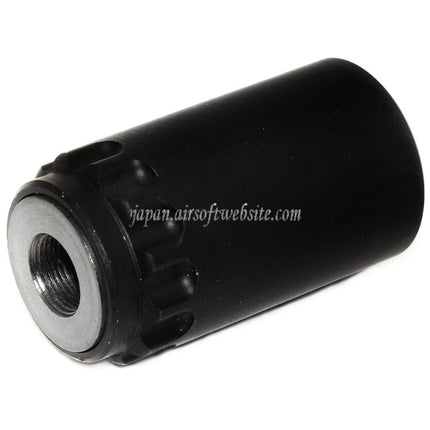 5KU 7.62テーパーマウント フラッシュコンプ&ブラストシールド フラッシュハイダー -14mm CCW 反時計回りネジバレルライフル用 ブラック