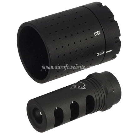 5KU アルミニウム Ferfransモジュラー CRDマズルブレーキフラッシュハイダー   -14mm CCW 反時計回りねじ