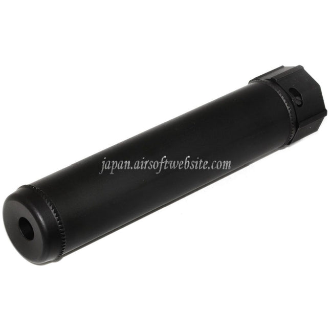 5KU 193mm SOCOM556 AR QDサプレッサー サイレンサーA フラッシュハイダー付き -14mm CCW 反時計回りネジバレルライフルに適合 エアソフト ブラック